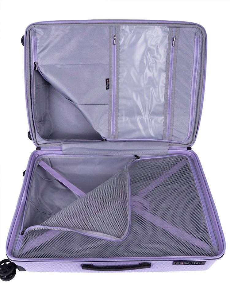 Cellini Starlite Medium 4 Wheel Trolley Case | Lilac - KaryKase