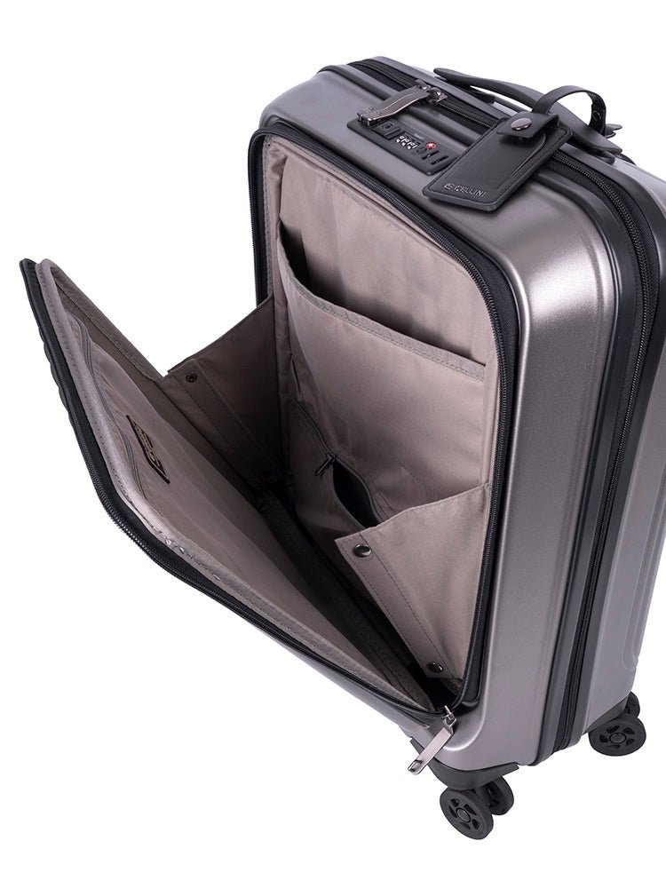 Cellini Tri Pak 4 Wheel Carry On Trolley Includes 1 Large Packing Cube | Champagne - KaryKase