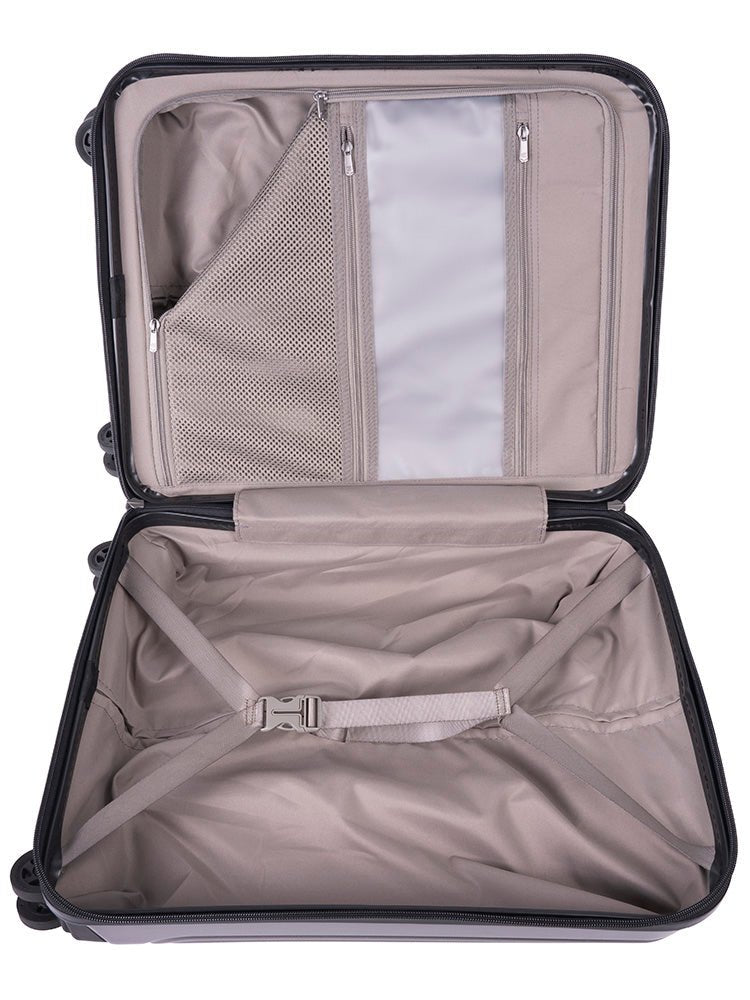 Cellini Tri Pak 4 Wheel Carry On Trolley Includes 1 Large Packing Cube | Champagne - KaryKase