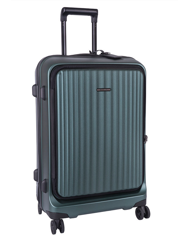 Cellini Tri Pak Medium 4 Wheel Trolley Case Includes 1 Lrg & 1 Med Packing Cube| Green