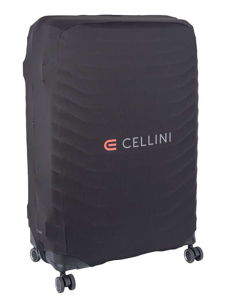 Cellini XLarge Lockable Luggage Cover | Black - KaryKase