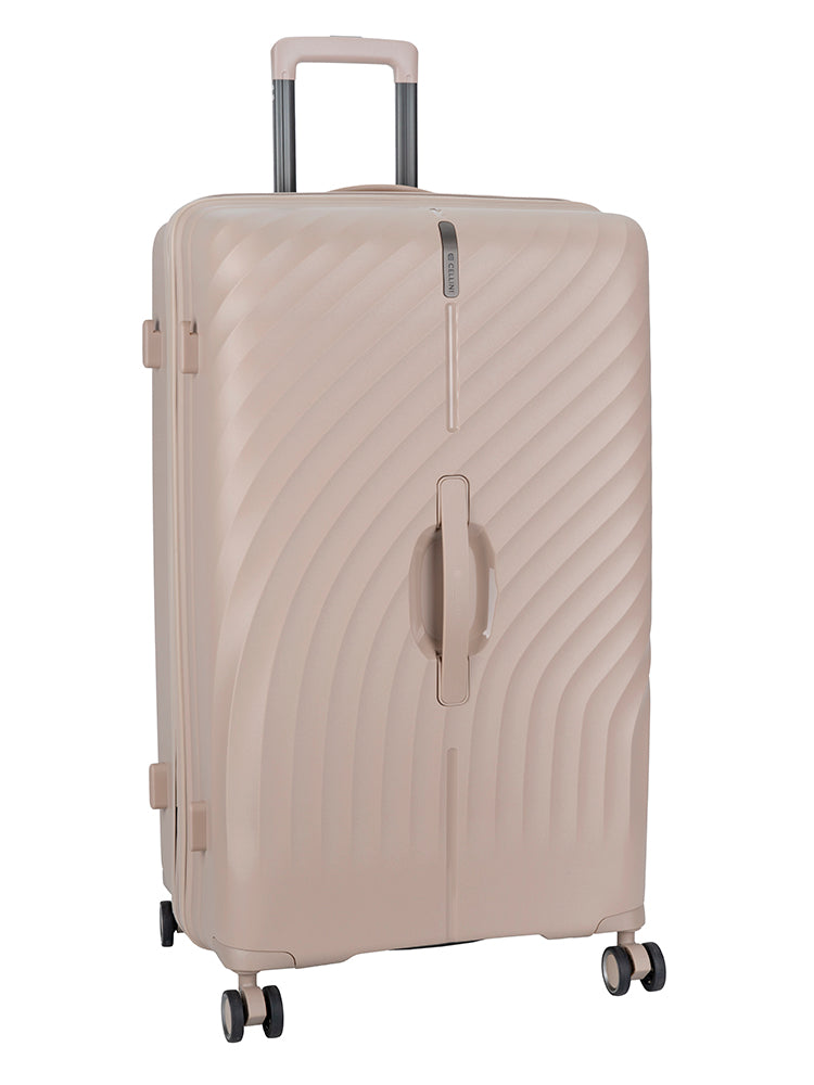 Cellini Xpedition Large Volume 4 Wheel Trolley Trunk | Champagne