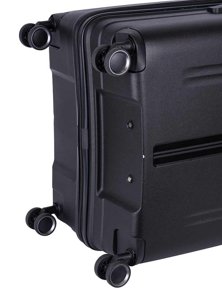 Cellini Xpedition Large Volume 4 Wheel Trolley Trunk | Black - KaryKase