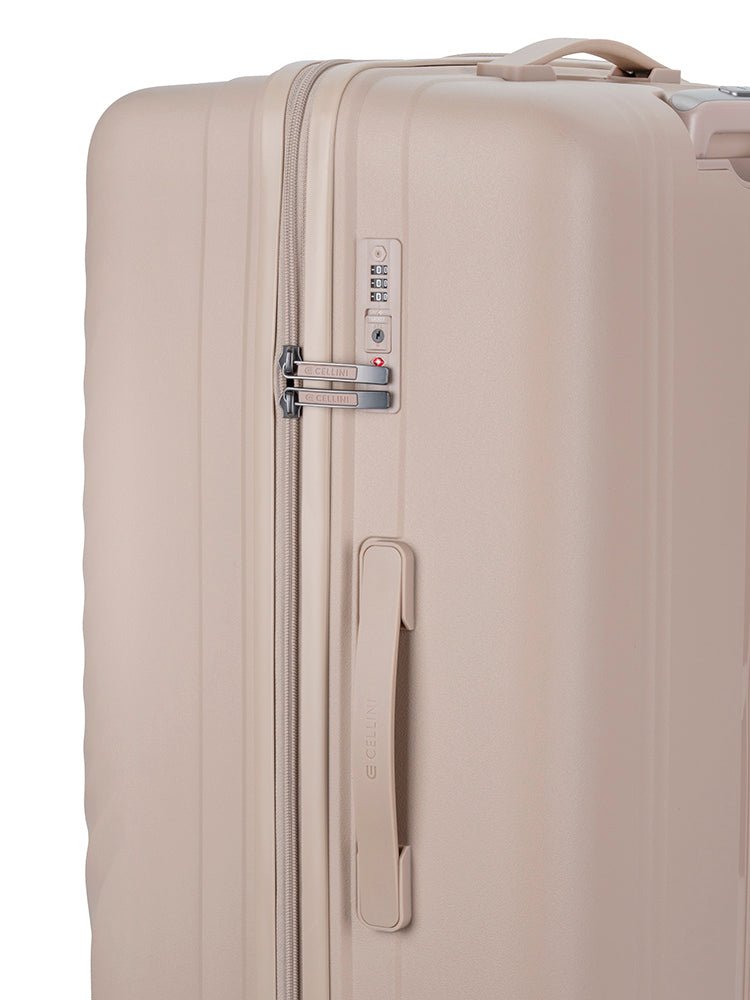 Cellini Xpedition Large Volume 4 Wheel Trolley Trunk | Champagne - KaryKase