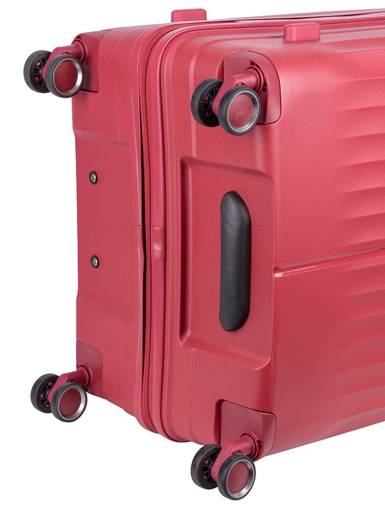 Cellini Xpedition Large Volume 4 Wheel Trolley Trunk | Red - KaryKase