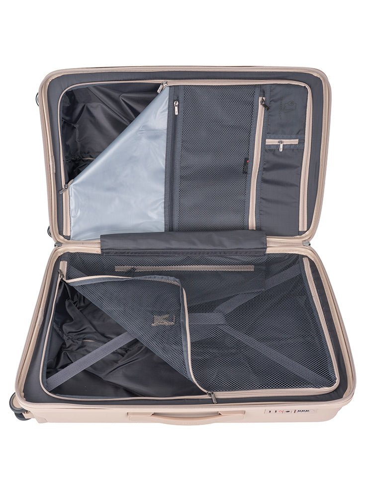 Cellini Xpedition Medium 4 Wheel Trolley Trunk | Champagne