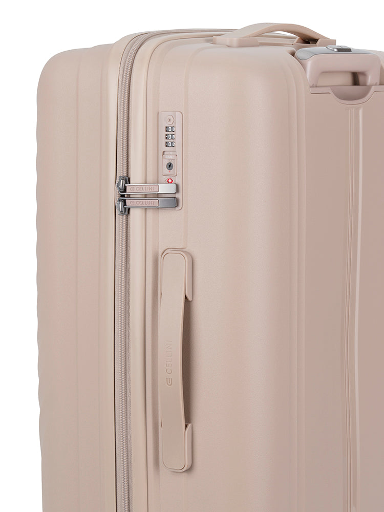 Cellini Xpedition Medium 4 Wheel Trolley Trunk | Champagne
