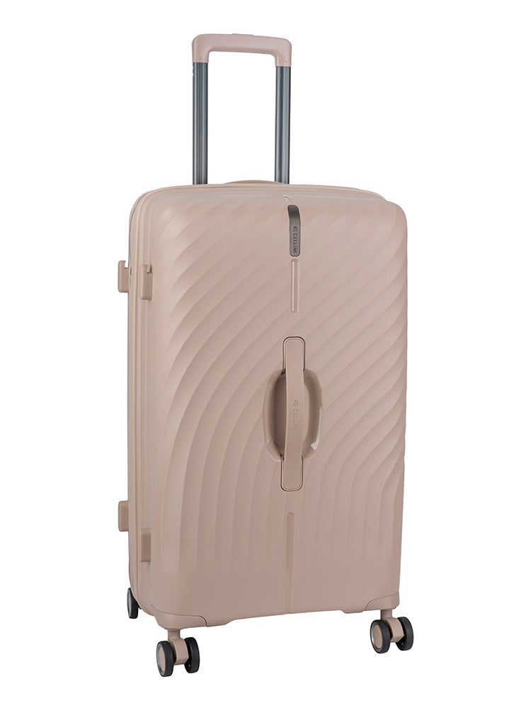 Cellini Xpedition Medium 4 Wheel Trolley Trunk | Champagne