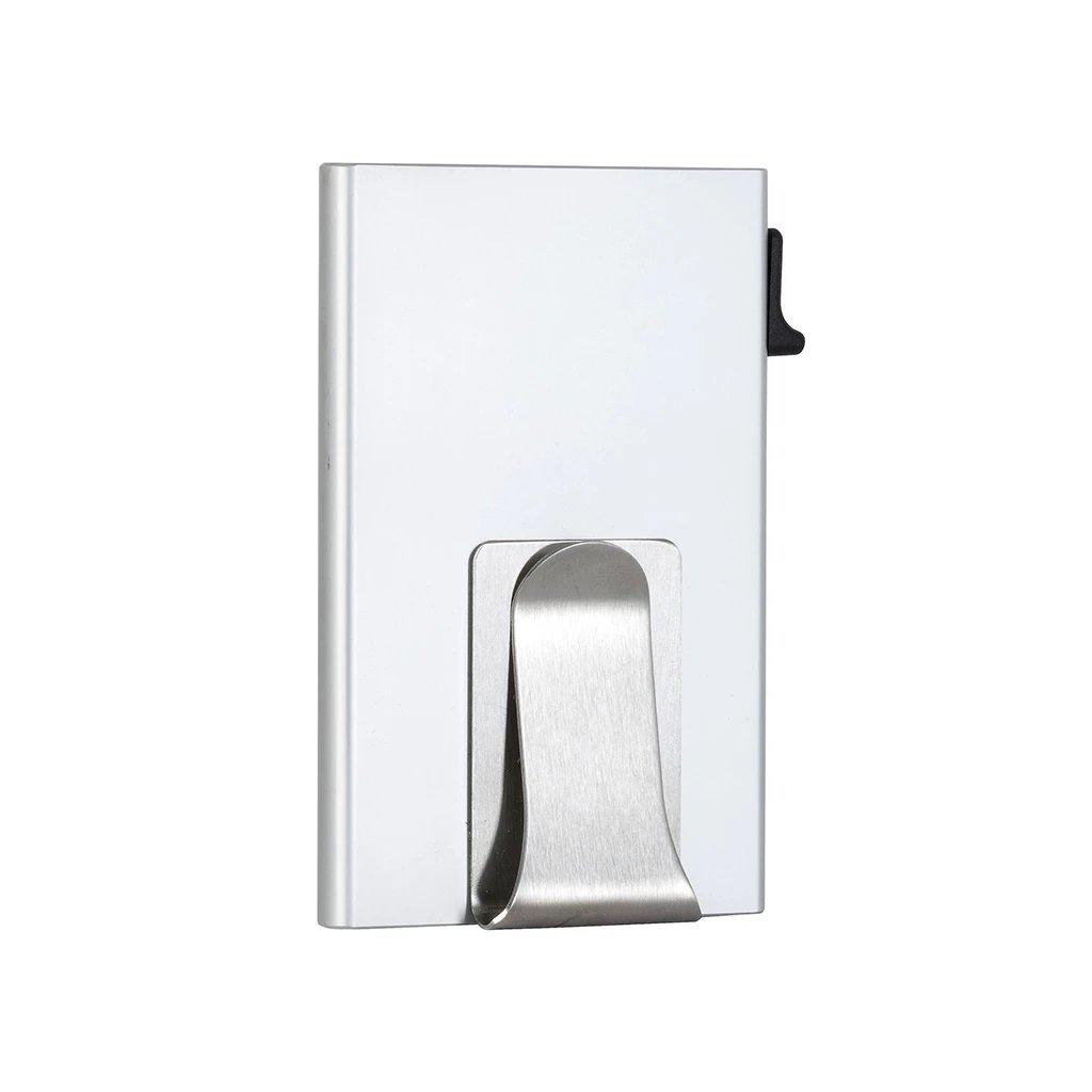 EaziCard RFID Cardholder with Clip | Silver - KaryKase