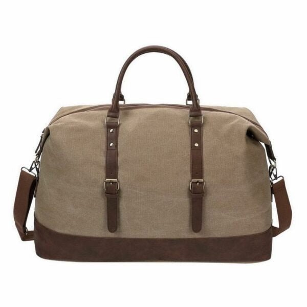 Escape Classic Canvas Large Travel Bag | Light Brown - KaryKase