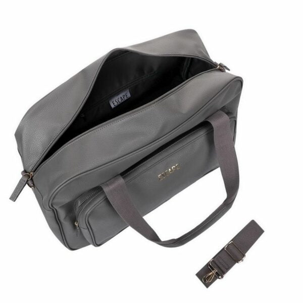 Escape Imitation Leather Carry - All Weekender Bag | Dark Grey - KaryKase