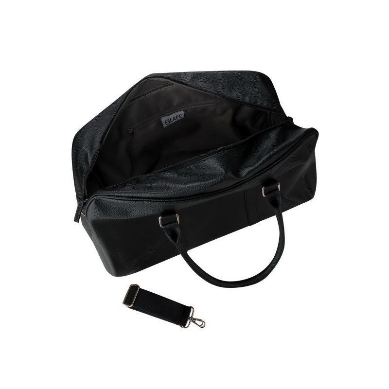 Escape Large Imitation Leather Tog Bag | Black - KaryKase