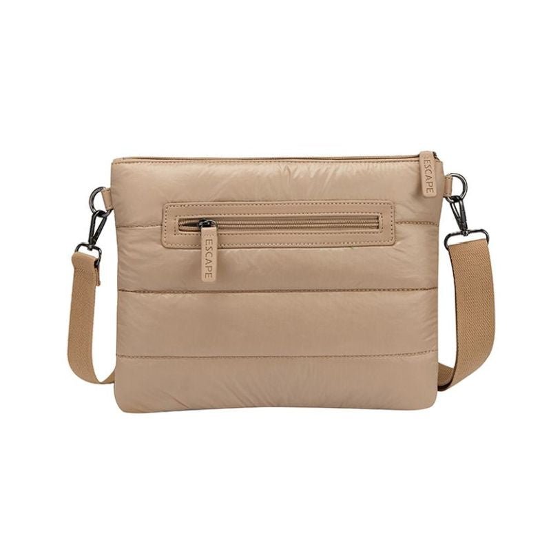 Escape Puffer Cross Body Bag | Beige - KaryKase