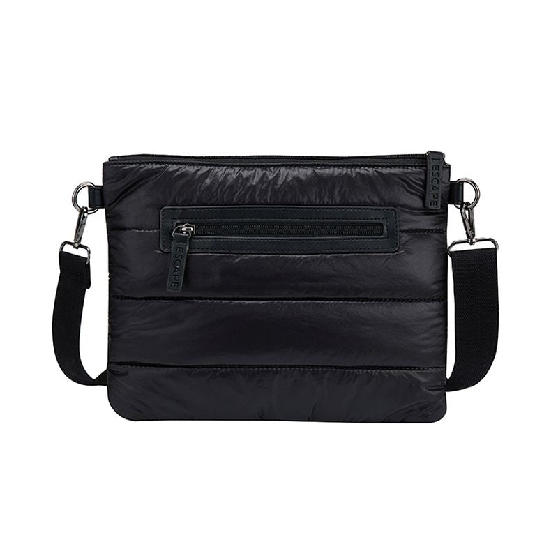 Escape Puffer Cross Body Bag | Black - KaryKase