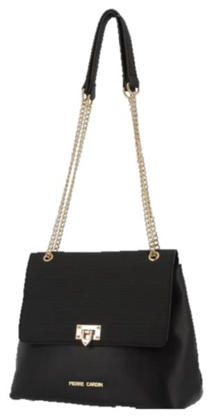 Pierre Cardin Janita Chain Crossbody Bag | Black - KaryKase