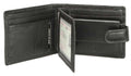 Johnny Black Chicago 9CC Bi - fold Leather Wallet - RFID | Black - KaryKase