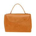 Mally Klara Leather Laptop Bag | Toffee - KaryKase