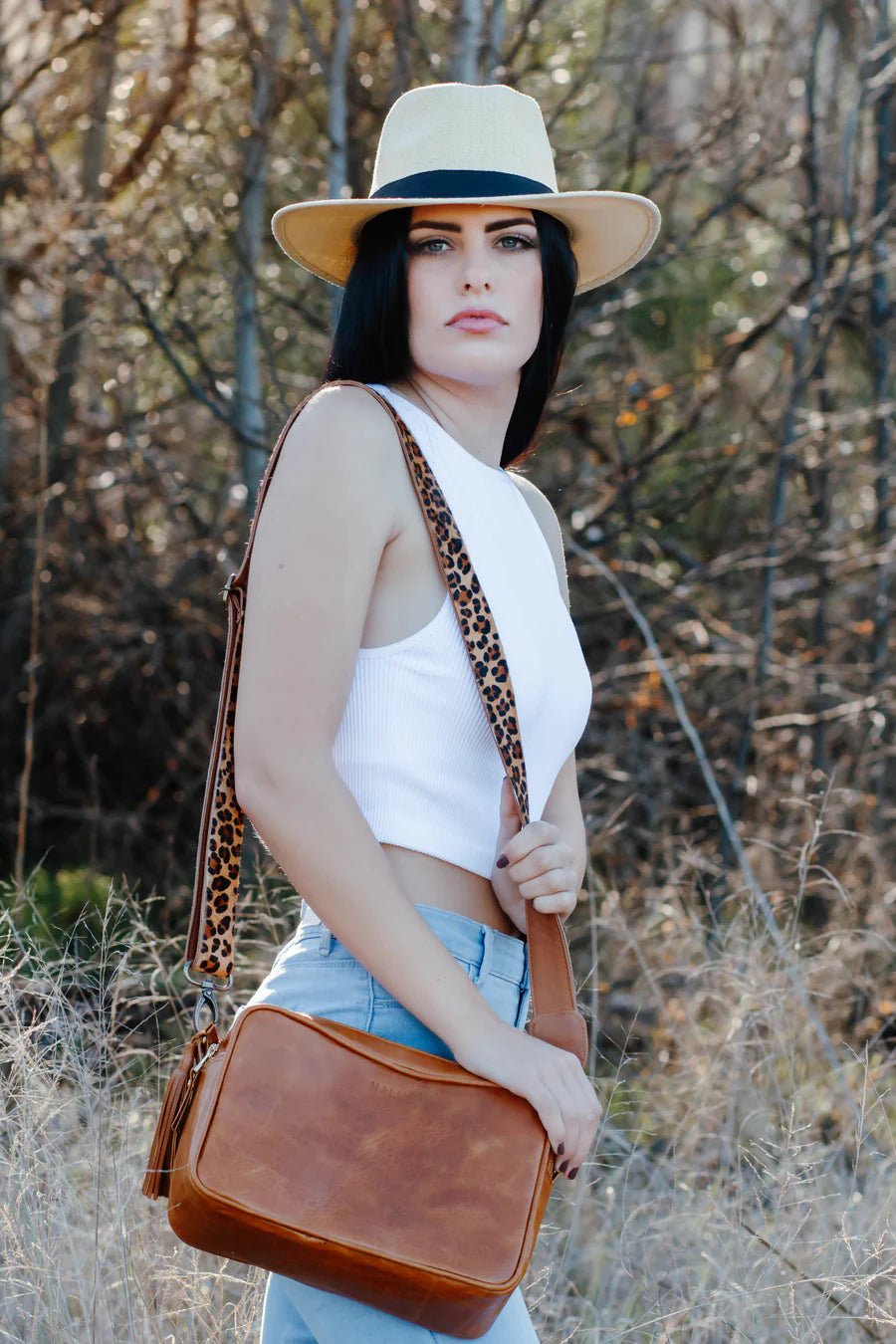 Mally Suzie Leather Sling Bag | Toffee - KaryKase