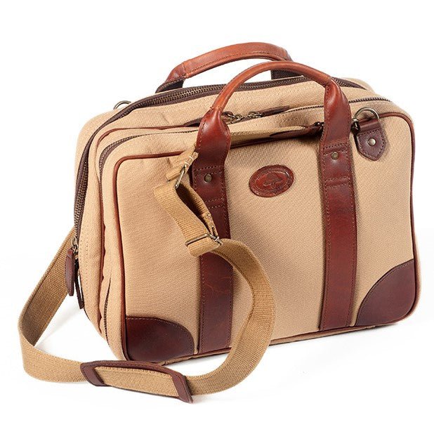 Melvill & Moon Canvas Laptop Bag | Khaki - KaryKase