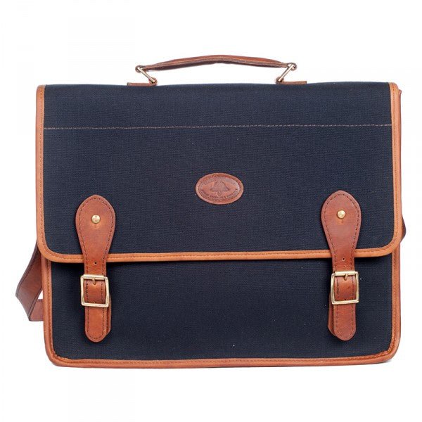 Melvill & Moon Canvas Mombasa Mail Bag | Black - KaryKase