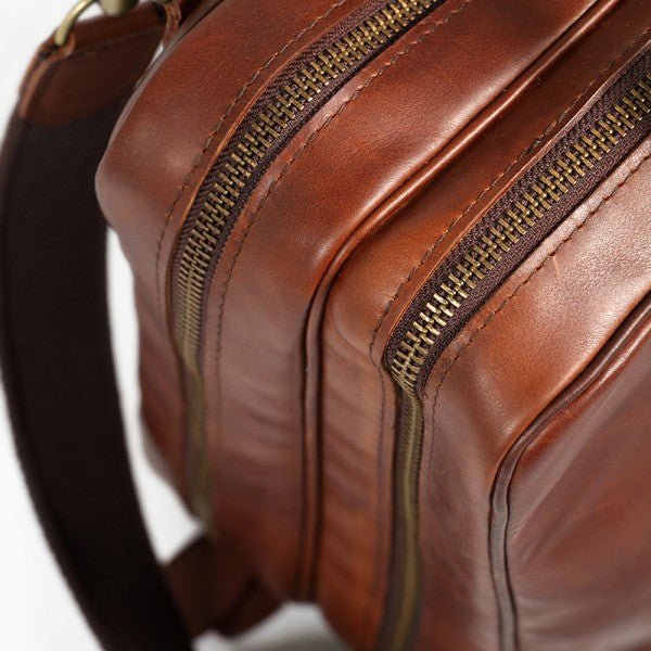 Melvill & Moon Leather Laptop Bag | Brown - KaryKase