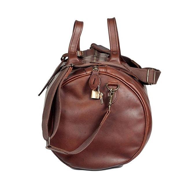 Melvill & Moon Leather Safari Duffel Bag (MED) | Brown - KaryKase