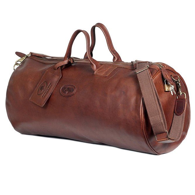 Melvill & Moon Leather Short Safari Duffel Bag | Brown - KaryKase