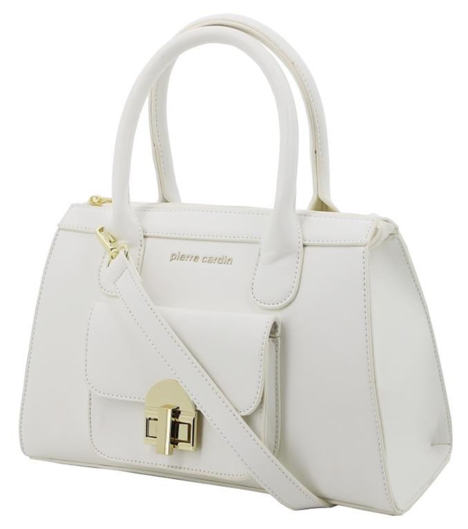 Pierre Cardin Annie Satchel | White - KaryKase