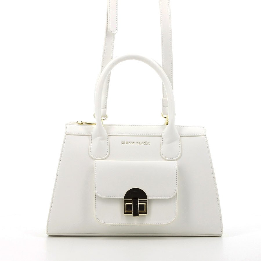 Pierre Cardin Annie Satchel | White - KaryKase