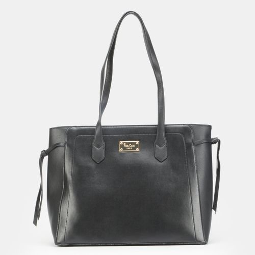 PIERRE CARDIN CHARLIE COLOURBLOCK TOTE | BLACK - KaryKase