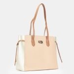 PIERRE CARDIN CHARLIE COLOURBLOCK TOTE | NEUTRAL METALLIC - KaryKase