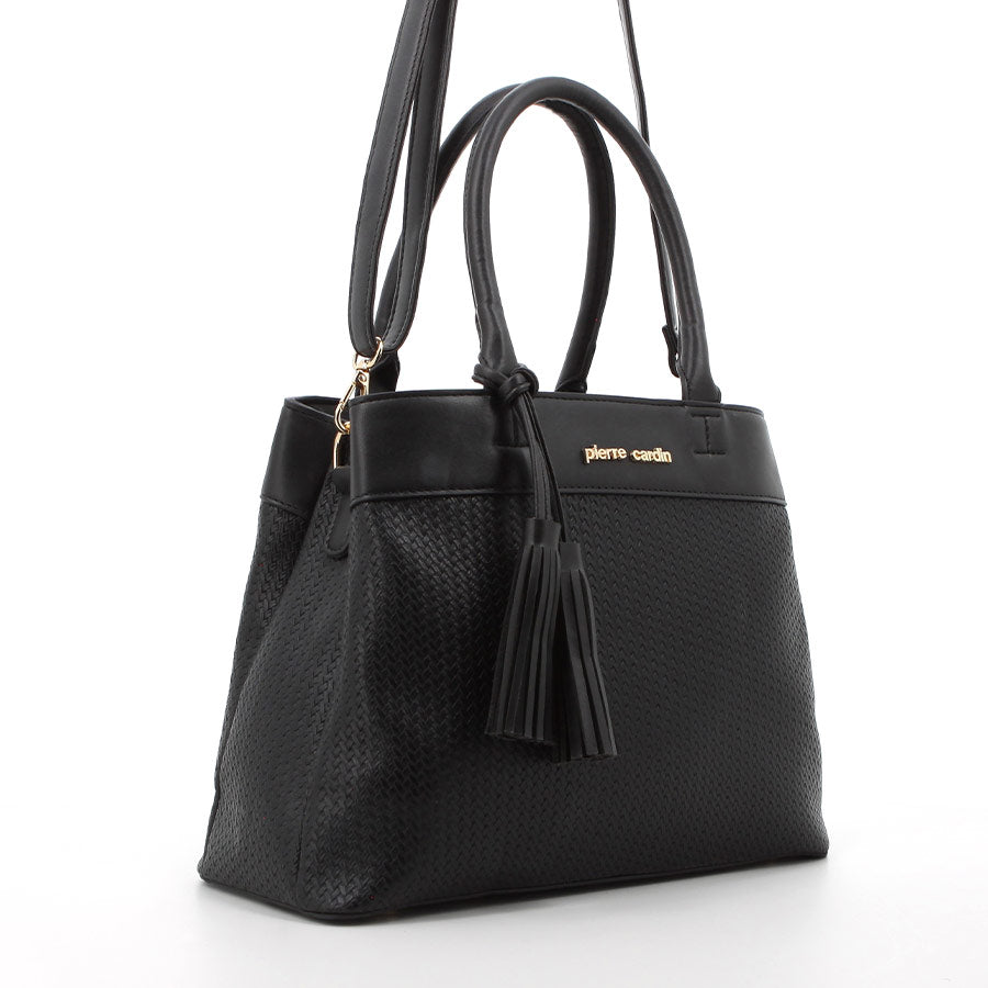 Pierre Cardin Christie Satchel | Black - KaryKase