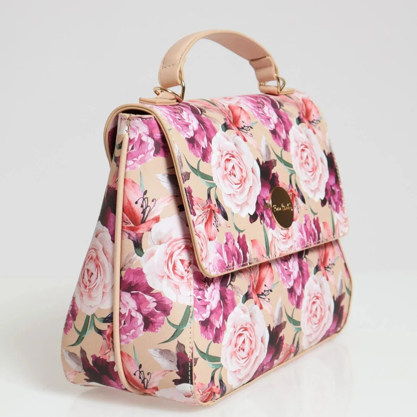 Pierre Cardin Daynah Floral Satchel | Pink Floral - KaryKase