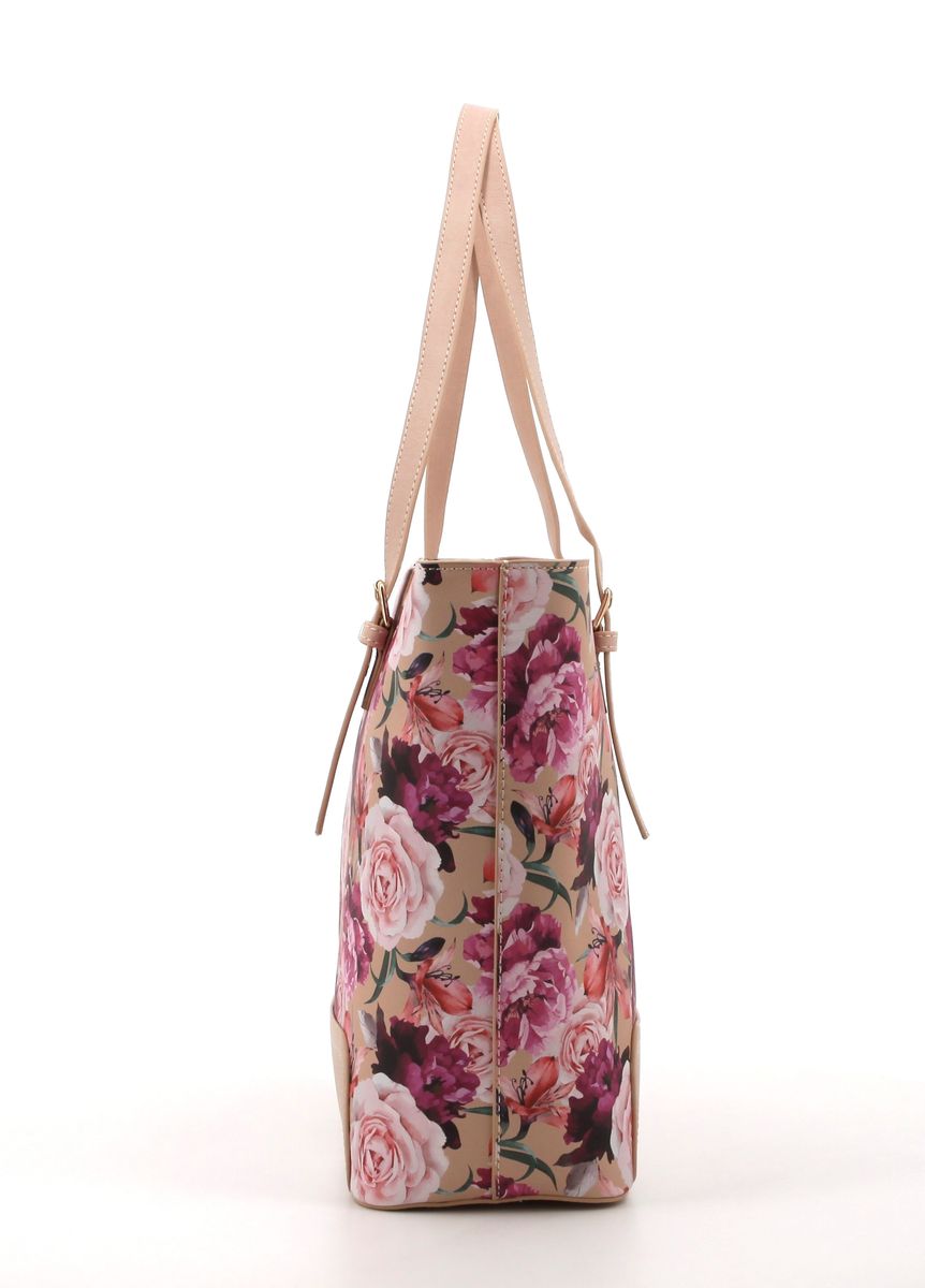 Pierre Cardin Daynah Floral Tote | Pink Floral - KaryKase