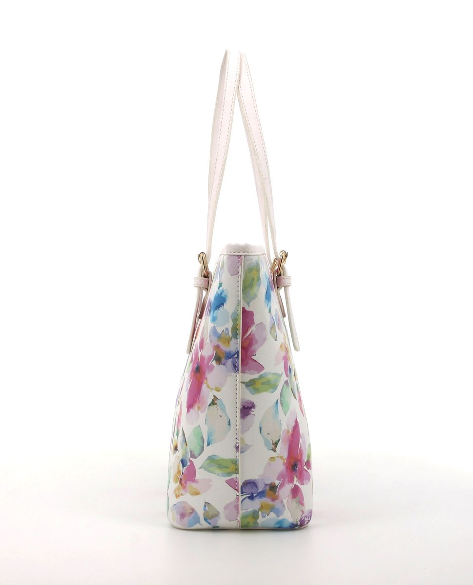 Pierre Cardin Emma Floral Tote Handbag | White Floral - KaryKase