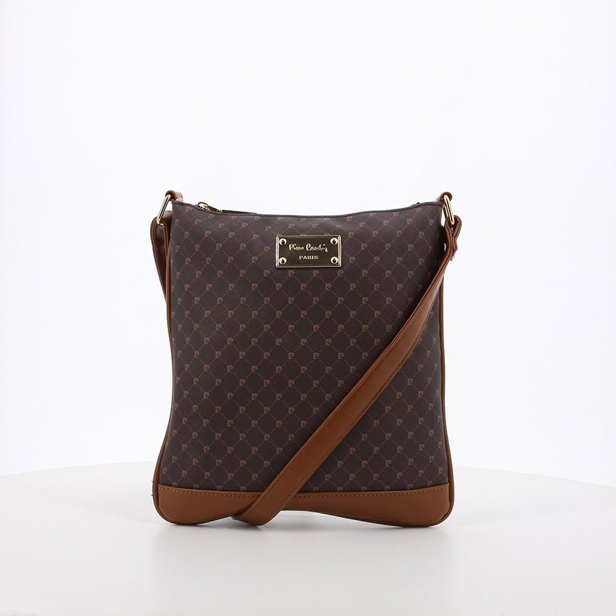 Pierre Cardin Guliana Core Logo Crossbody | Brown Tan - KaryKase