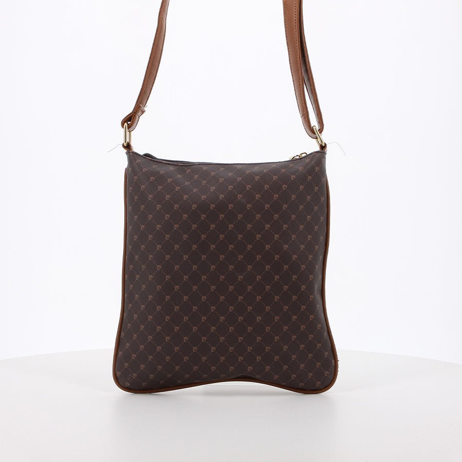 Pierre Cardin Guliana Core Logo Crossbody | Brown Tan - KaryKase