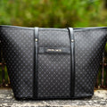 Pierre Cardin Guliana Core Logo Tote Handbag | Black Grey - KaryKase