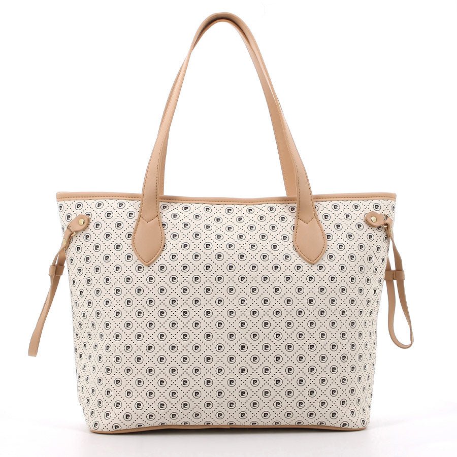 Pierre Cardin Karina Tote Handbag | White Beige - KaryKase