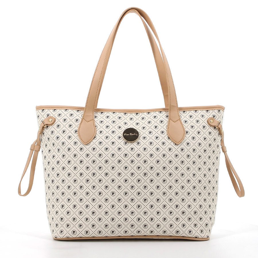 Pierre Cardin Karina Tote Handbag | White Beige - KaryKase