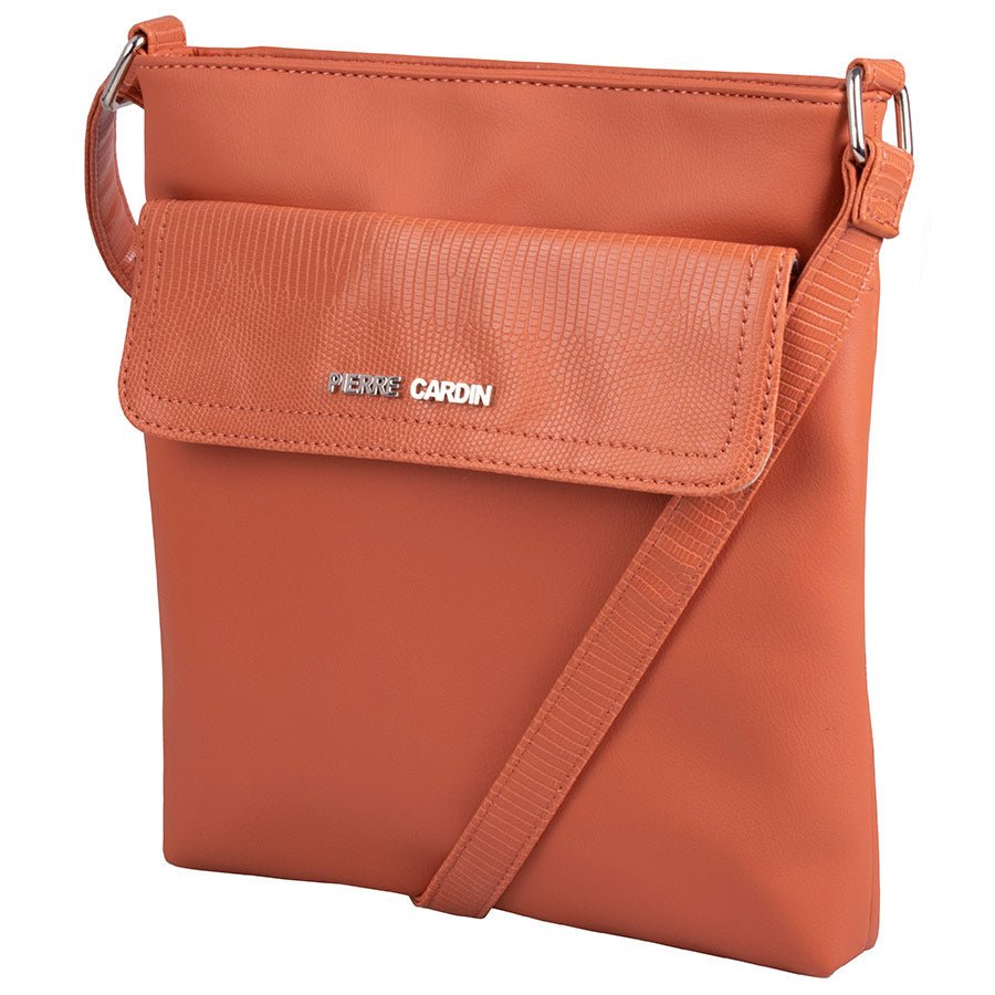 Pierre Cardin Londi Textured Trim Crossbody | Orange - KaryKase