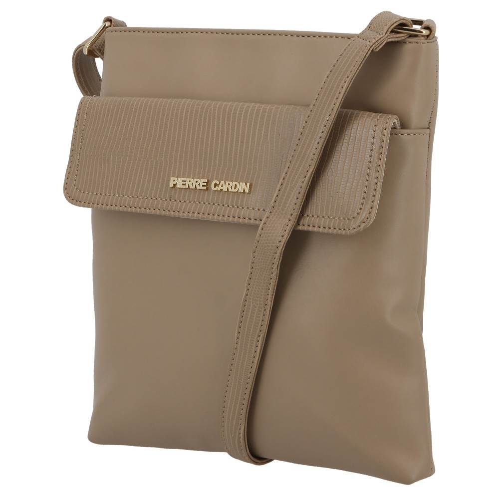 Pierre Cardin Londi Textured Trim Crossbody | Stone - KaryKase