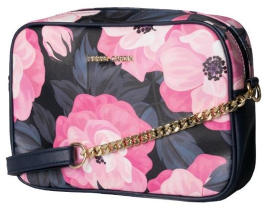 Pierre Cardin Victoria Floral Crossbody Bag | Black Floral - KaryKase