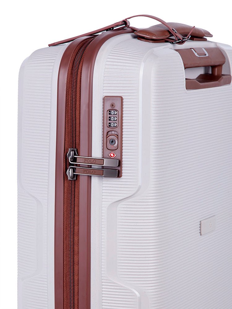 Polo Horizon Cabin 55cm Spinner Trolley Case | White - KaryKase