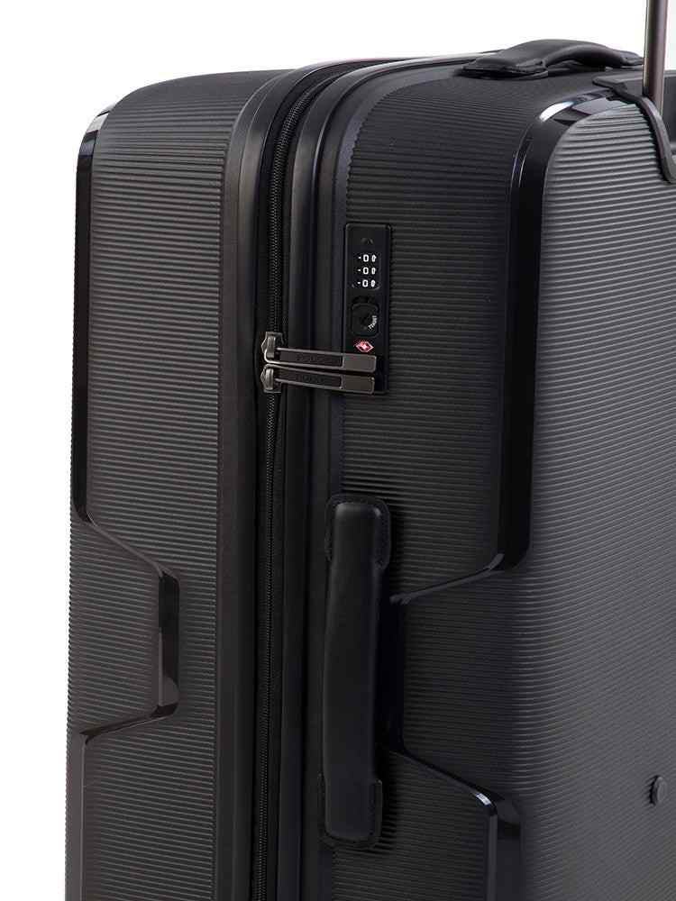 Polo Horizon Large 75cm Spinner Trolley Case | Metallic Black - KaryKase