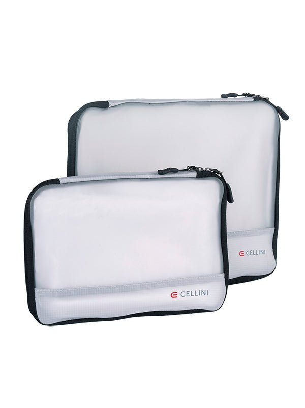Cellini 2 Pack Packing Cubes; Large and Medium | White - KaryKase