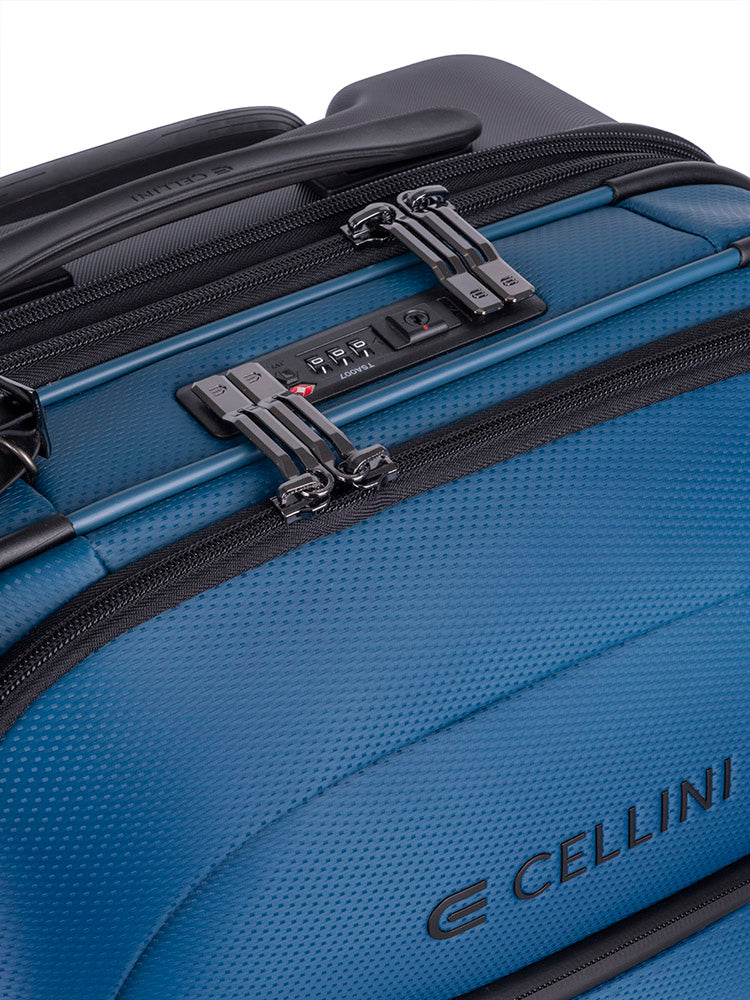 Cellini Pro X 2 Wheel Carry-On Pullman with Oversized Fastline Wheels | Blue - KaryKase