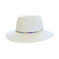 MZANSI Headwear Shanga Beaded Fedora - Ivory