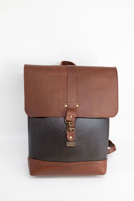 Tan Goods Parker Leather Backpack - KaryKase