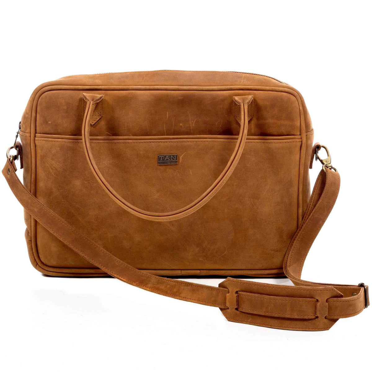 Bailey Laptop Bag in Tan